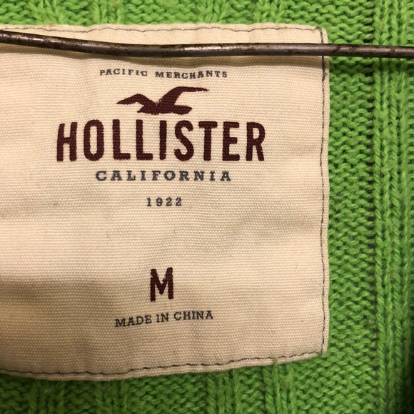 Hollister Green Sweater Jacket - Picture 3 of 4